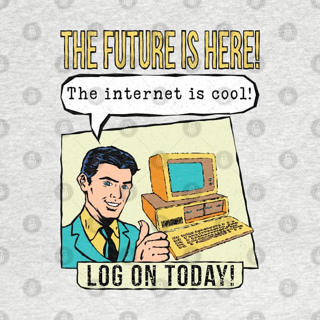 Retro Internet Comic Book Ad by Liberty Art